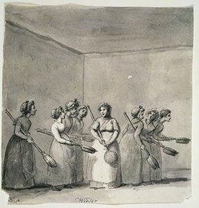 冬（鉛筆と紙の上で洗う） 作： George Dance